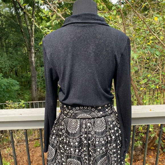 Vintage 60’s 70’s Black and White Maxi Dress - Picture 6 of 12